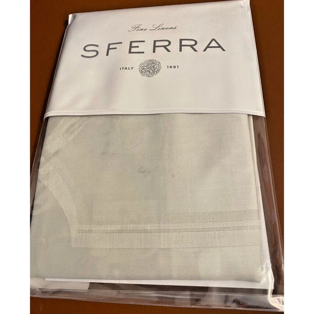 NIP SFERRA Cannia 5738 Boudoir Pillow Sham 100% Cotton Sateen Jacquard ITALY